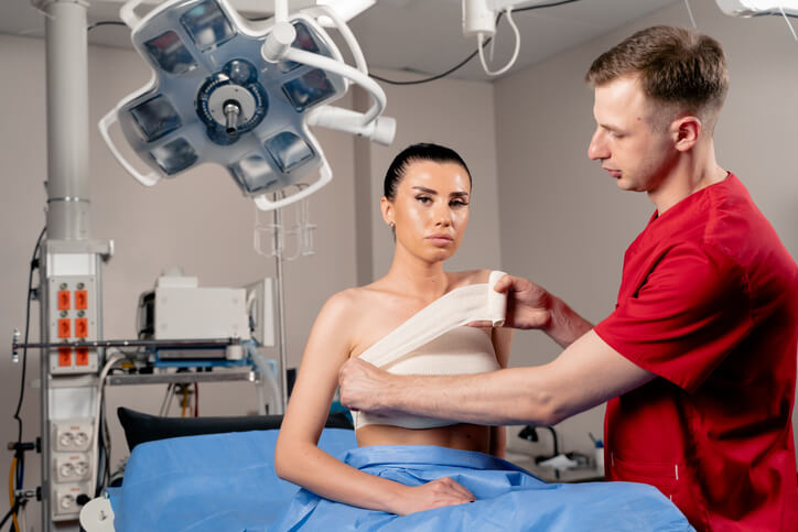 operating room before breast augmentation